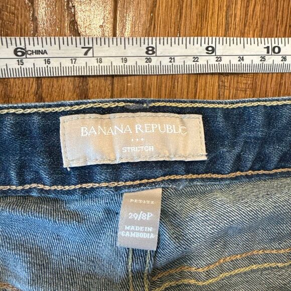 Banana Republic stretch crop cuffed jeans size 29/8p - Picture 3 of 10